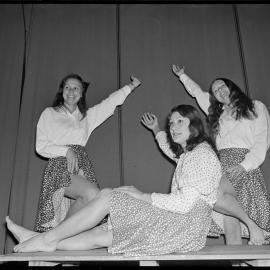 Ōtūmoetai College students rehearsing for its production of Finians Rainbow, opening tomorrow.