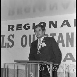 Jaycees' Outstanding Young Man of the Year for the Bay of Plenty Mr W. T. Kaua of Rotorua.