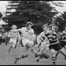Rugby. Greerton versus Old Boys at Tauranga Domain 21 July 1973, winning 13-3.