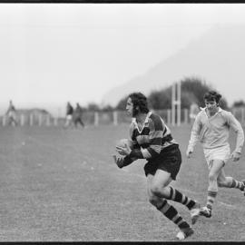 Rugby. Greerton versus Old Boys at Tauranga Domain 21 July 1973, winning 13-3.