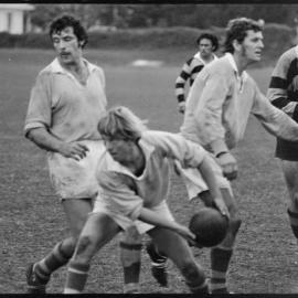Rugby. Greerton versus Old Boys at Tauranga Domain 21 July 1973, winning 13-3.
