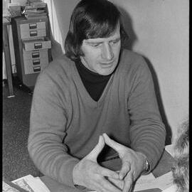 Mr Bill Fenton, musical director for the Tauranga Bavarian Club's stein evening.