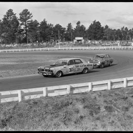 Motor racing. Jim Richards driving John Goss' Falcon GTHO in the Glenvale 200 production car race at Bay Park on Sunday.