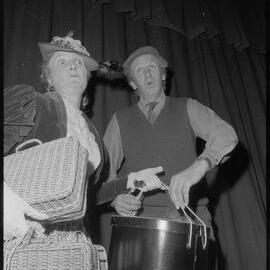 Rehearsing the Repertory Theatre's production of the Palace of Varieties.