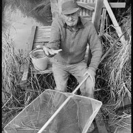 Whitebait fishing. No luck on the Wairoa River.