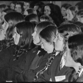 Happen Inn television show singers perform live at Tauranga Girl's College - audience.