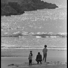 A late afternoon walk on Ocean Beach at Mount Maunganui.