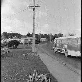 Site of a traffic accident on Bellevue Rd that caused a 3 hour power cut.