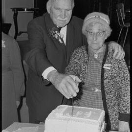 Mr Dan Sneddon of Mount Maunganui celebrating his 92nd birthday with the Mount Old Folks Association.