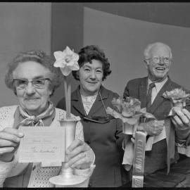 Prize winners at the Tauranga Horticultural Society's Spring show.