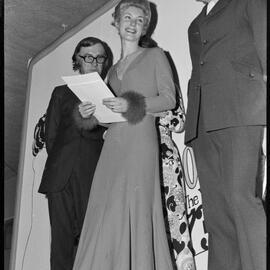 Feminine focus. The winning gown at the annual Gown of the Year Show in the Tauranga Racecourse lounge.