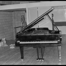 The new concert grand piano for Tauranga Town Hall.
