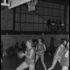 Basketball. Marlborough versus Te Aroha (57-41) in the New Zealand women's minor basketball championship at Mount Maunganui.
