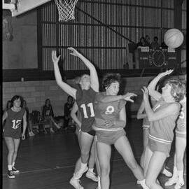 Basketball. Marlborough versus Te Aroha (57-41) in the New Zealand women's minor basketball championship at Mount Maunganui.