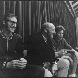 Participants in the New Zealand Table Tennis championships underway at the Queen Elizabeth Youth Centre.