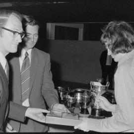 Table tennis. The 1973 national title holder, Richard Lee of Wellington.