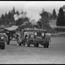 6RNZIR (Haurakis) stage an ambush demonstration for the Orange Festival gala day at the Bay of Plenty racecourse.