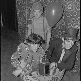 Children's Art Theatre players performing "The Time Balloon" in Tauranga primary schools.