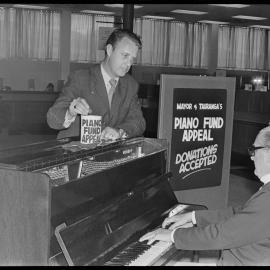 Promotion for Tauranga's grand piano appeal.