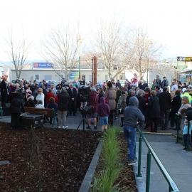 Crowds during the opening of Greerton Library, 2016