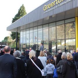 Crowds during the opening of Greerton Library, 2016