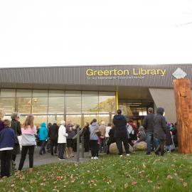Crowds during the opening of Greerton Library, 2016