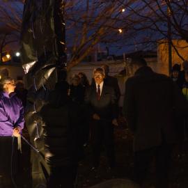 Early morning scenes during library opening