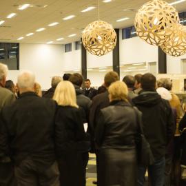 Early morning scenes during library opening