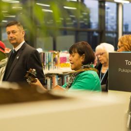 Early morning scenes during library opening