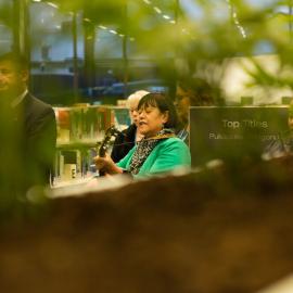 Early morning scenes during library opening