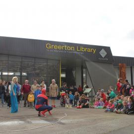 Crowds during the opening of Greerton Library, 2016