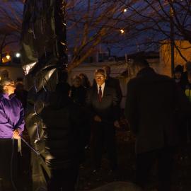 Early morning scenes during library opening