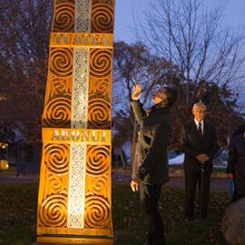 Early morning scenes during library opening