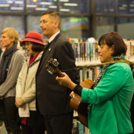 Early morning scenes during library opening