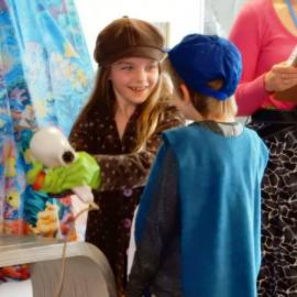 Rena Disaster Play - Drying off the little blue penguin