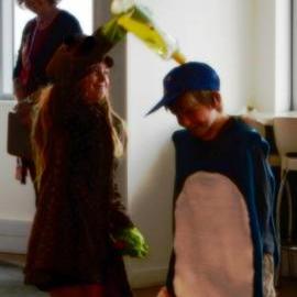 Rena Disaster Play - Little blue penguin getting washed with detergent