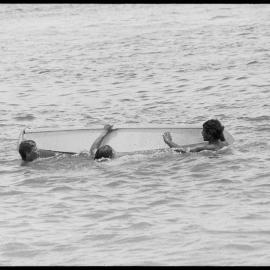 Overturned craft, water skills programme