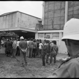Protestors in Kawerau