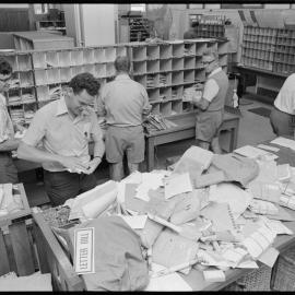 Christmas mail at the Post Office