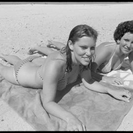 Australian tourist beachgoers