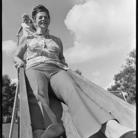 Fundraising at slide, Katikati