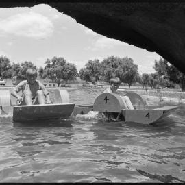 Memorial park paddle boats