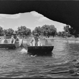 Memorial park paddle boats