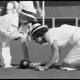 Lawn bowls match
