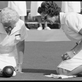 Lawn bowls match