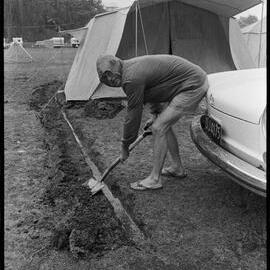 Waterlogged campsite