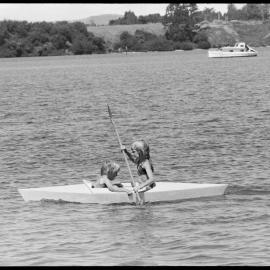 Canoeing at Memorial Park beach