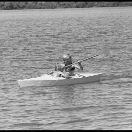 Canoeing at Memorial Park beach