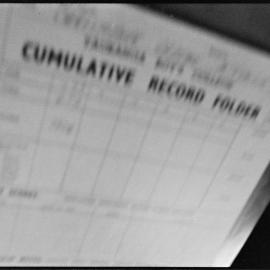 Boys College Cumulative Record form