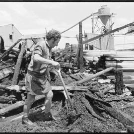 Puke Pine sawmill blaze